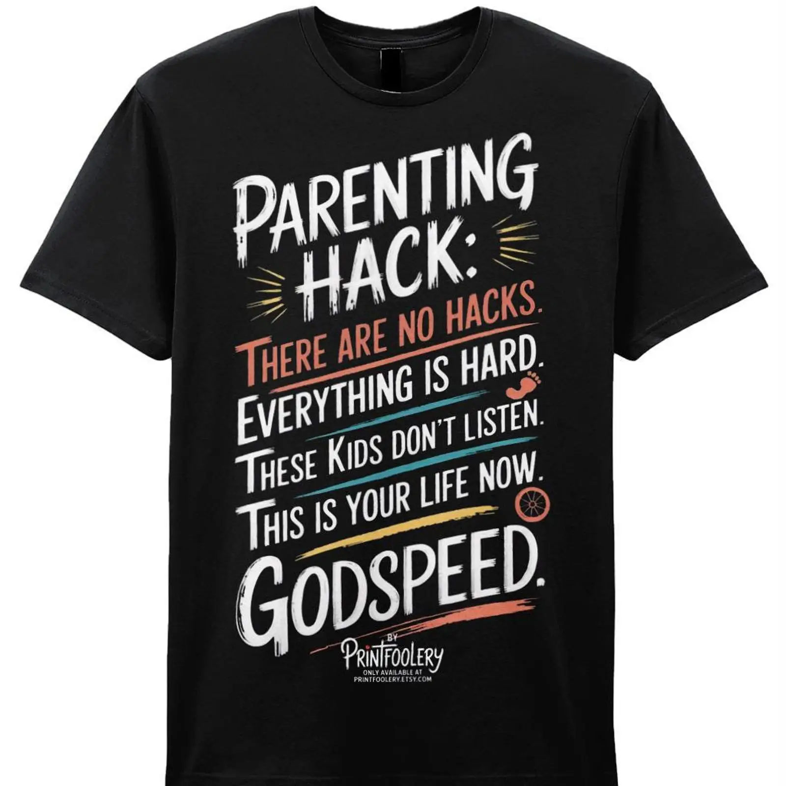 Mens Fashion Hacks - Lustiges T-Shirt mit Aufschrift „Parenting Hack“