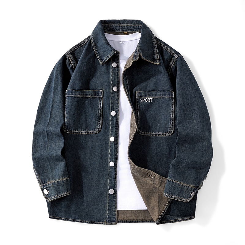 Denim Jacket Vintage - Robuste Gewaschene Denim-Jacke für Herren Vintage