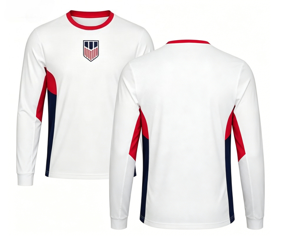 Men'S Fashion Usa - 2026 Amerikanisches Rundhals-Football-Shirt mit langen Ärmeln,