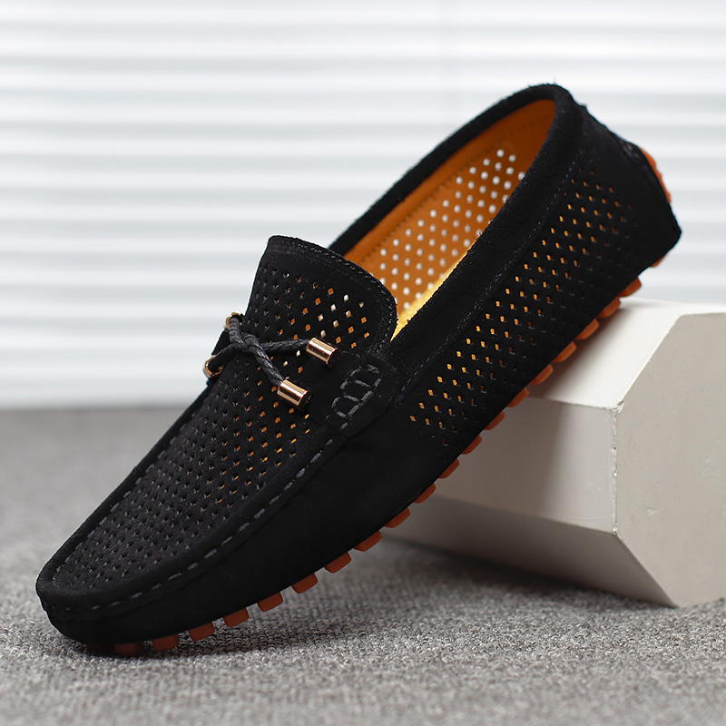 Suede Loafers Men - Mode Wildleder Herren Freizeitschuhe Echtes Leder