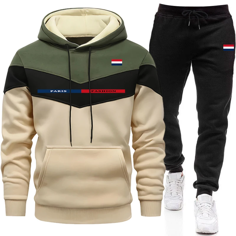 Paris Men'S Fashion - Herbst-Winter Täglicher Freizeit-Sportanzug Outdoor-Komfort Hoodie-Outfit Paris