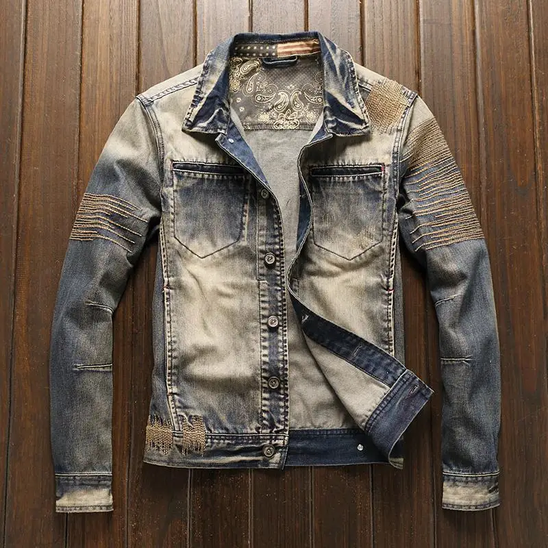 Men'S Fashion Korea - Cowboy-Mantel für Herren Herbst Korea Vintage