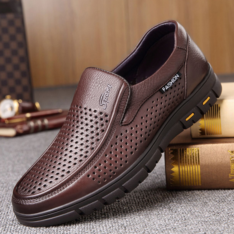 Suede Loafers Men - Herren-Slip-On-Schuhe für den Sommer, atmungsaktiv, bequem,