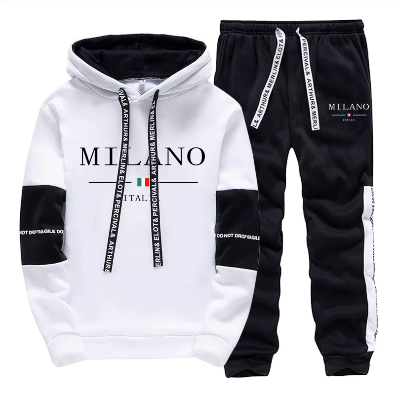 Men'S Fashion Usa - Herren-Set/Hoodie/Hose Italien Trendiger Hoodie Sportbekleidung Outfit