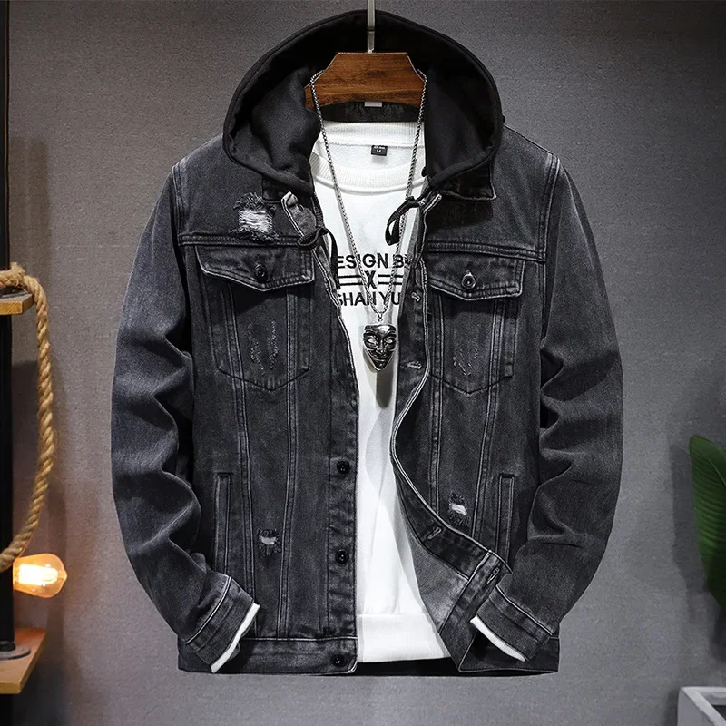 Men'S Fashion Grey Jeans - Pop Frühling Herbst Neue Mode männer