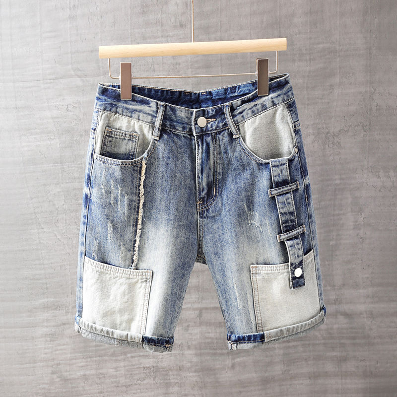 Men'S Fashion Korea - Männer Kurze Jeans Hosen mit Taschen