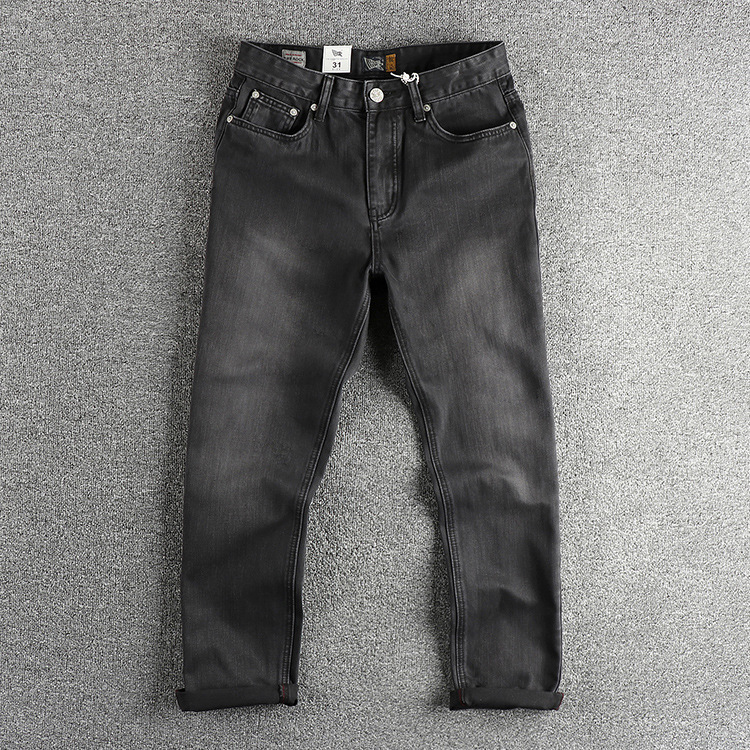 Men'S Fashion Grey Jeans - European American Neue Mode Für Männer