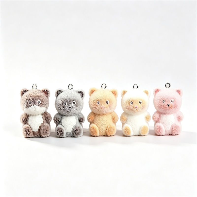 Men Fashion Hair Style - Winterstil 50 Stück/Lot Beflockungseffekt Tiere Cartoon-Katzen-Form