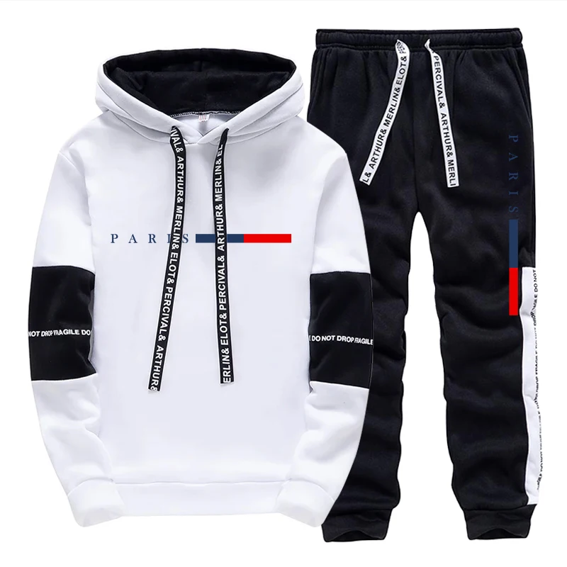 Men'S Fashion Usa - Herren-Set/Hoodie/Hose Paris Fashion Herbst Winter Lässiger