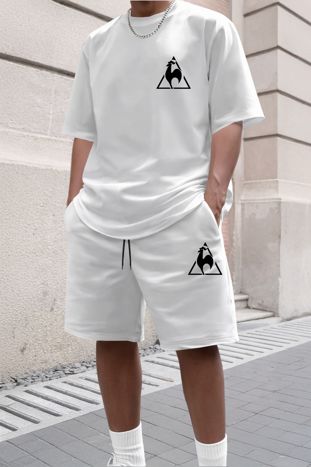 Men'S Fashion Rules - Sommermode Trendiges Freizeit-Sport-Zweiteiler-Set Jugendliches Herren-Kurzarm-T-Shirt+Shorts-Set