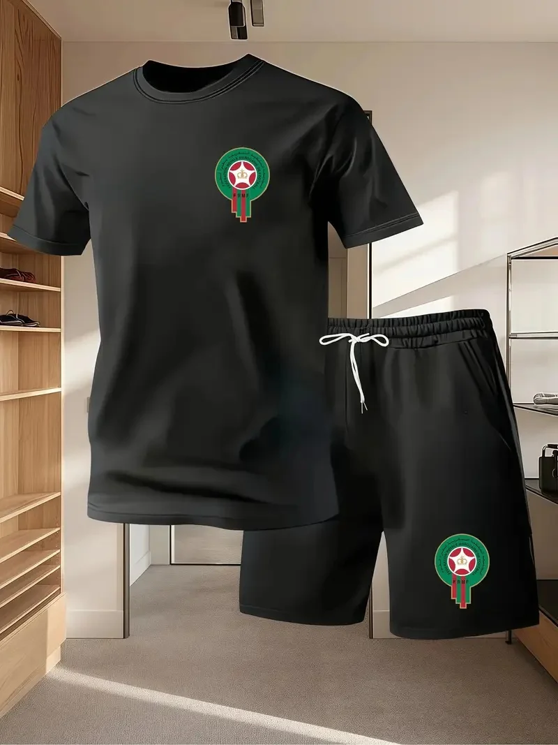 Men'S Fashion Rules - Modisches Freizeit-Sport-Zweiteiler-Set für junge Männer mit