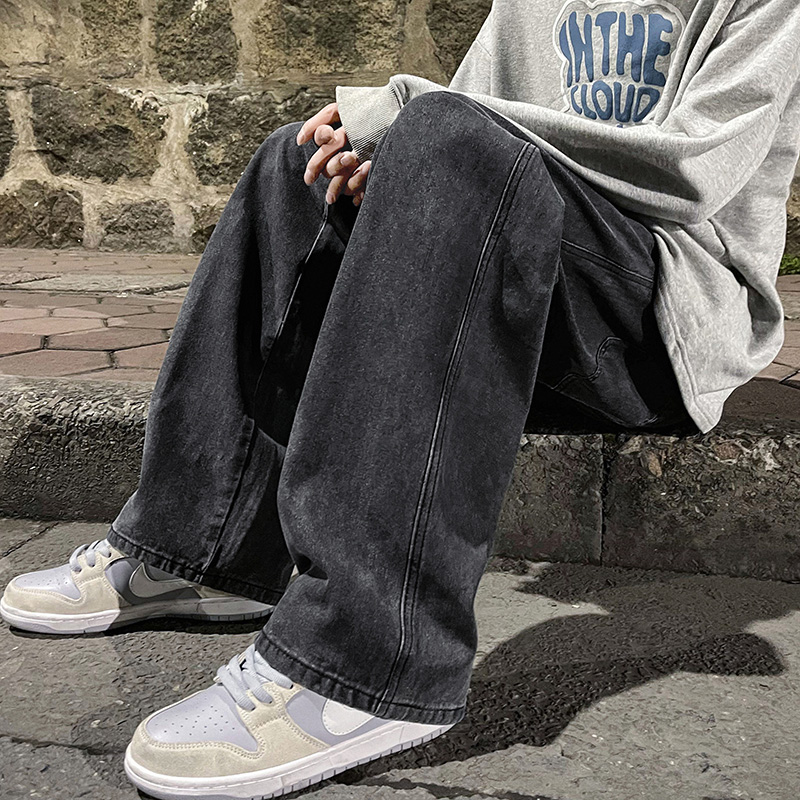 Koreanische Mode Herren Baggy  – Men'S Fashion Grey Jeans Bewertung und Preis