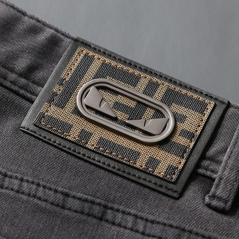 2025 Herbst neue trendige Mark – Men'S Fashion Grey Jeans Bewertung und Preis