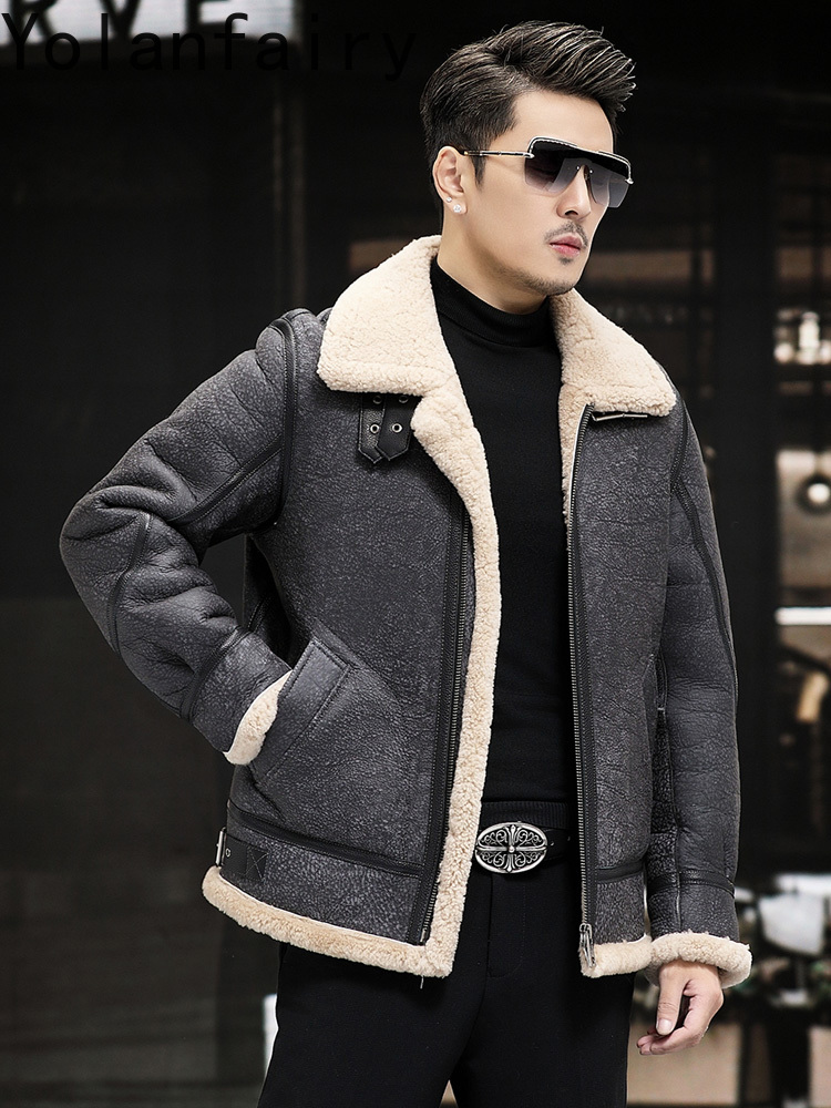 YOLANFAIRY Echt Leder Jacken f – Men'S Fashion Zipper Jacket Bewertung und Preis