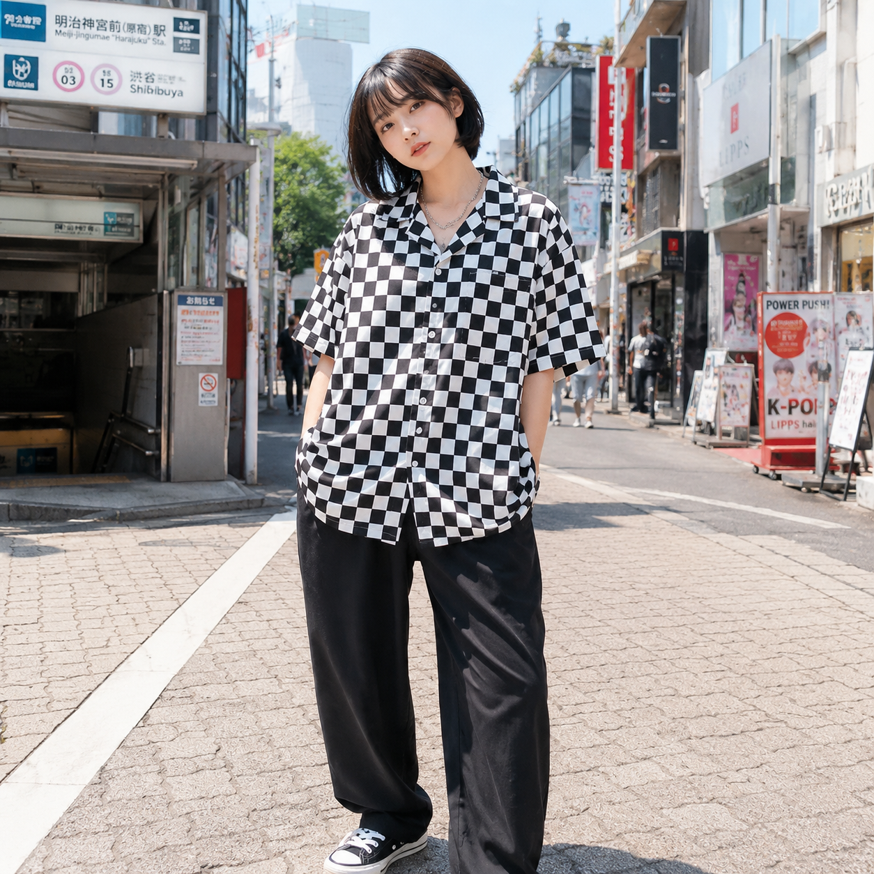 Y2K Harajuku Karohemd für Dame – Men'S Fashion Korea Bewertung und Preis