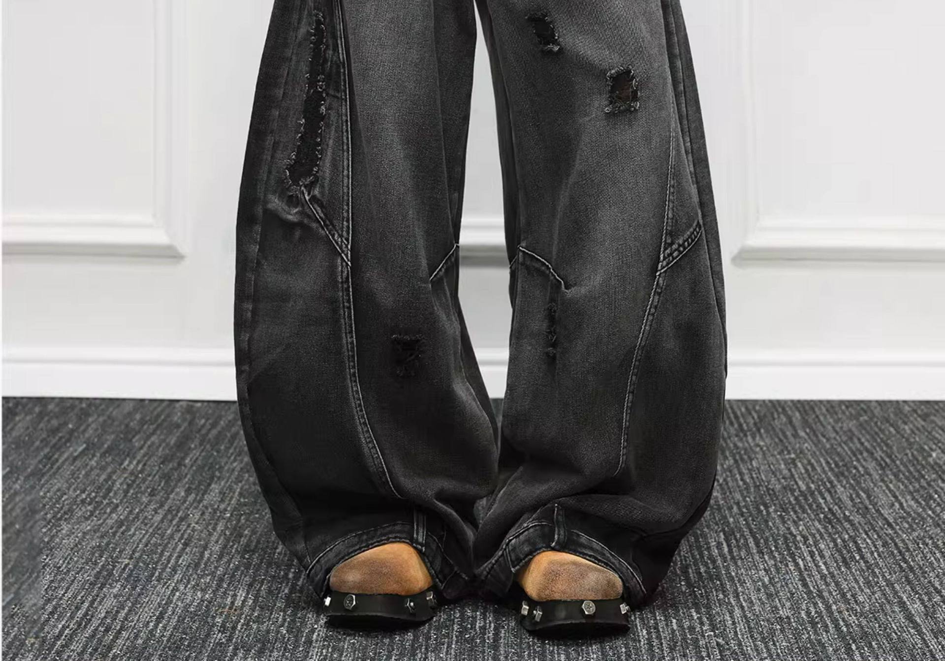 Vintage Neue Mode Amerikanisch – Men'S Fashion Grey Jeans Bewertung und Preis