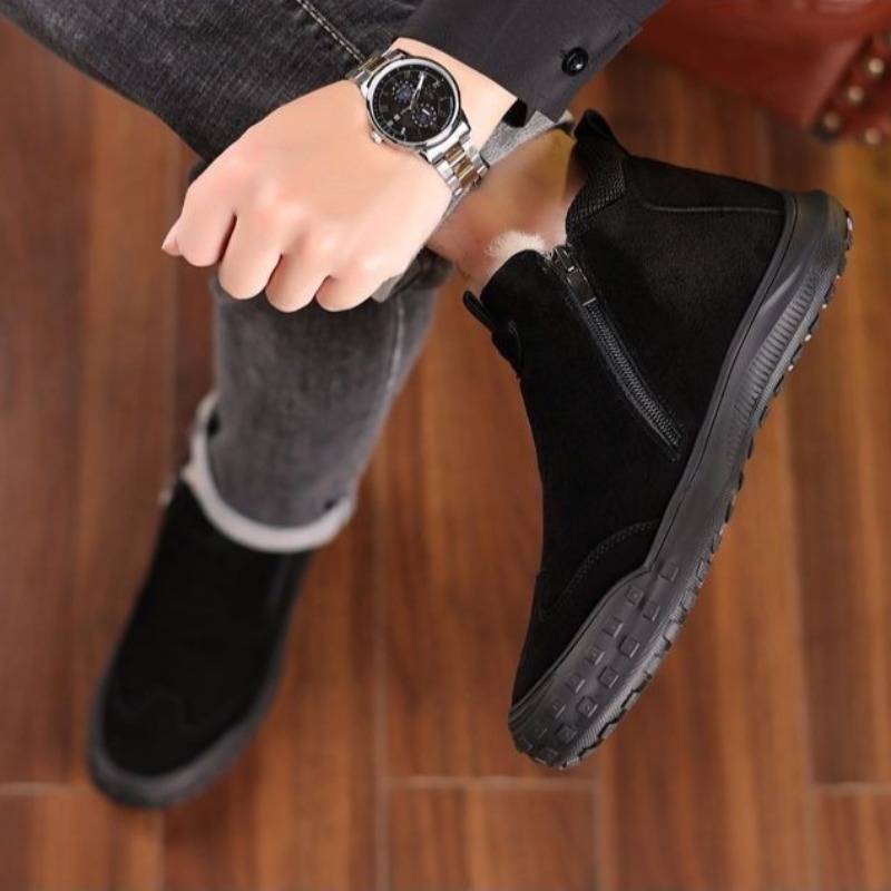 Winter-Herrenschuhe, Plüsch, w – Suede Loafers Men Bewertung und Preis