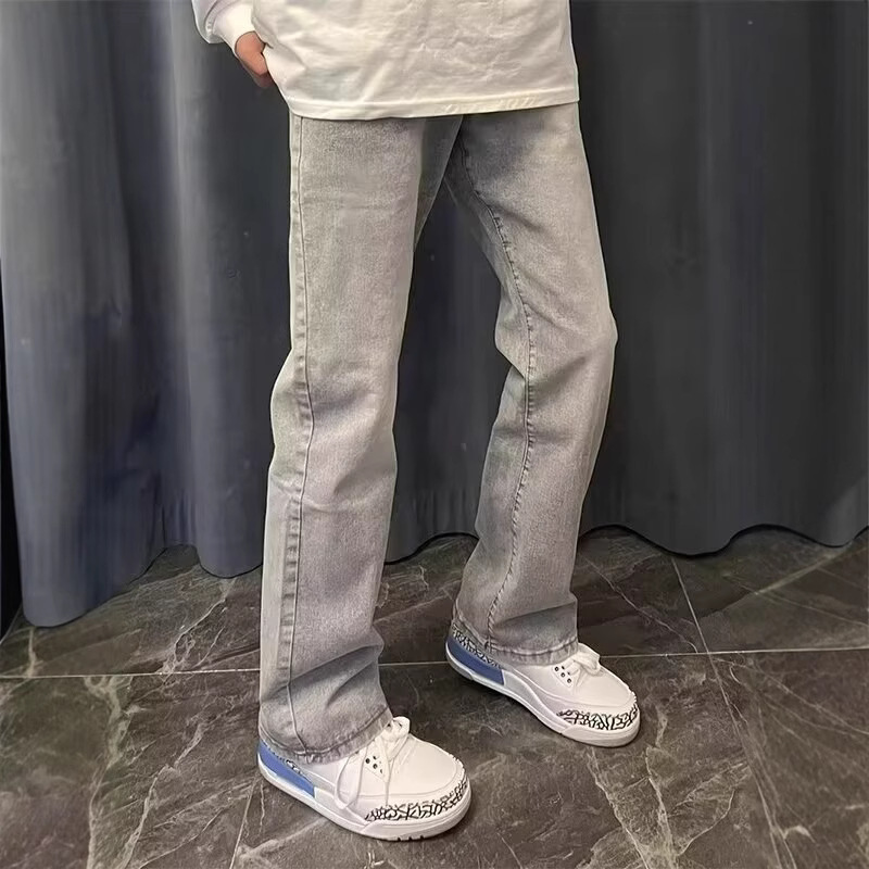 Amerikanische Vintage Neue Mod – Men'S Fashion Grey Jeans Bewertung und Preis