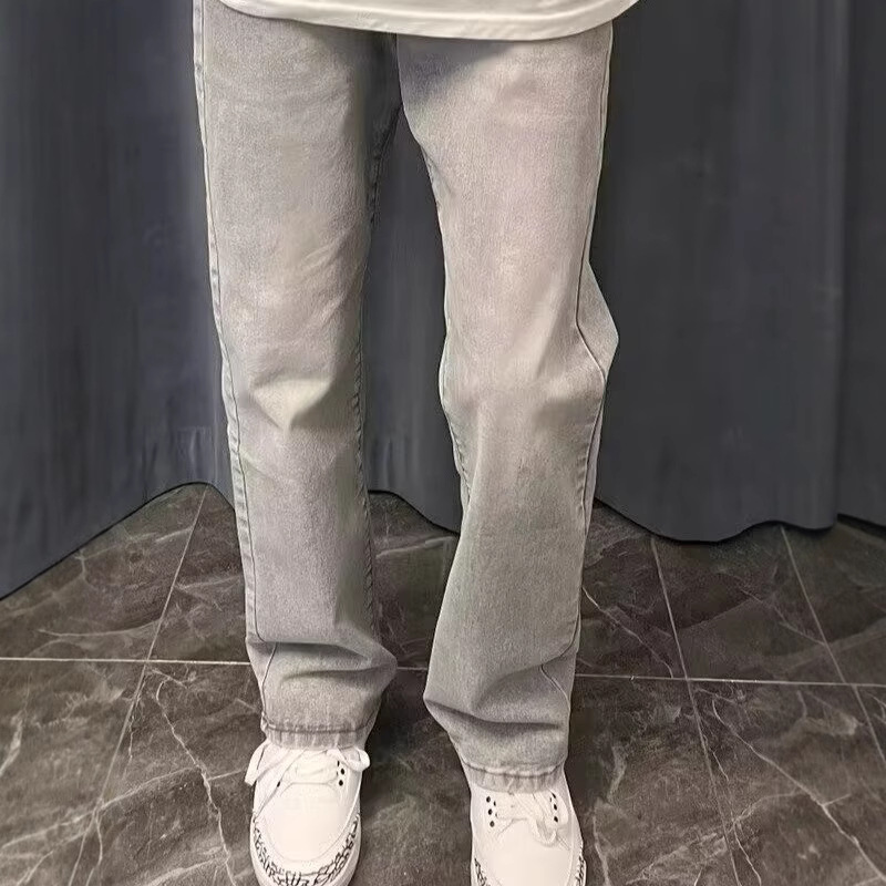 Amerikanische Vintage Neue Mod – Men'S Fashion Grey Jeans Bewertung und Preis