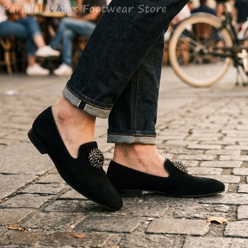 Herren Wildleder-Loafer mit St – Suede Loafers Men Bewertung und Preis