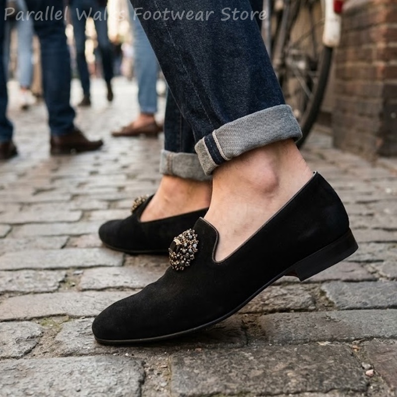 Herren Wildleder-Loafer mit St – Suede Loafers Men Bewertung und Preis