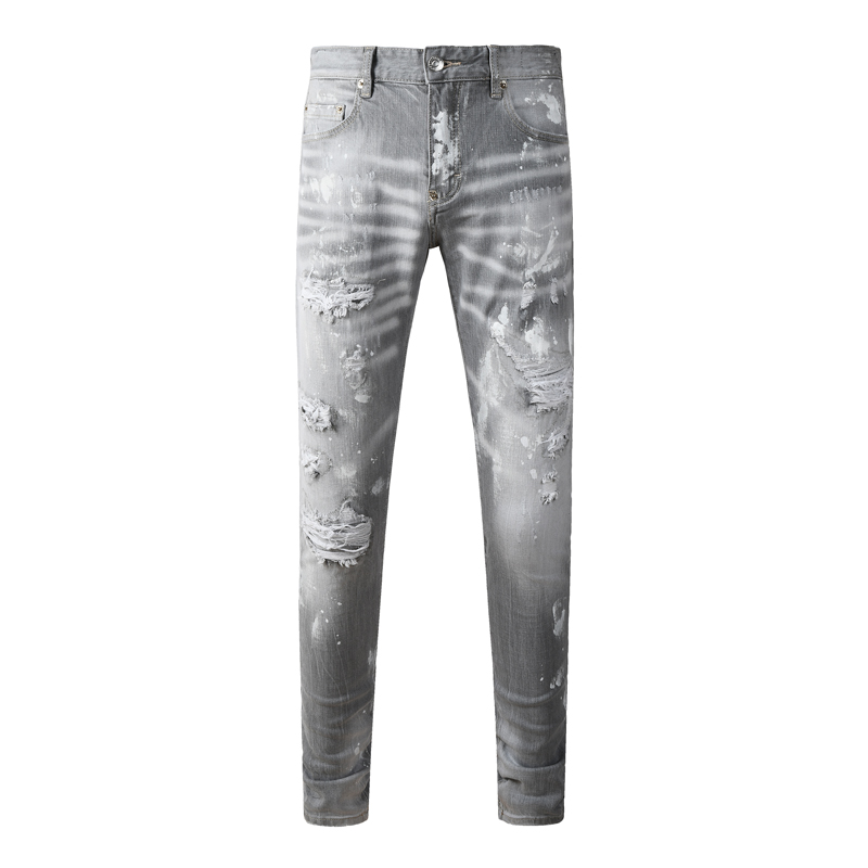 High-Street-Mode Herren Hellgr – Men'S Fashion Grey Jeans Bewertung und Preis
