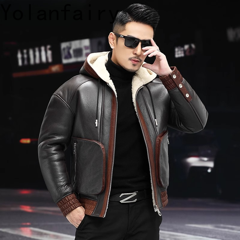 YOLANFAIRY Natürliche Wolle Pe – Men'S Fashion Zipper Jacket Bewertung und Preis