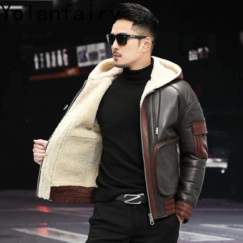 YOLANFAIRY Natürliche Wolle Pe – Men'S Fashion Zipper Jacket Bewertung und Preis