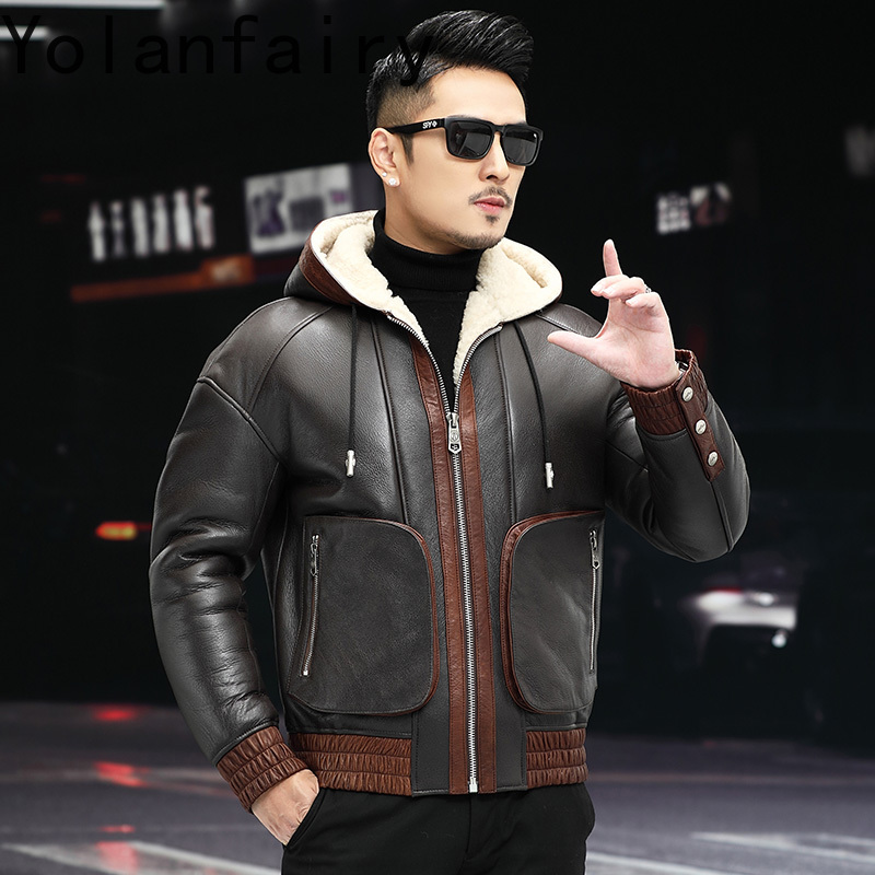 YOLANFAIRY Natürliche Wolle Pe – Men'S Fashion Zipper Jacket Bewertung und Preis