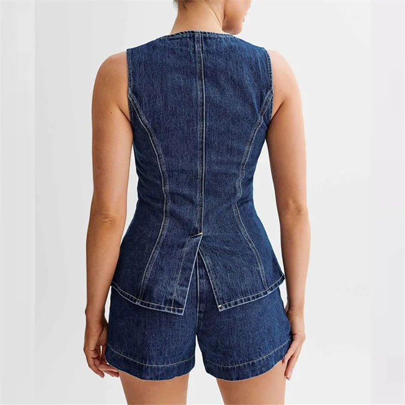 2024 Vintage Casual Denim Anzü – Denim Jacket Vintage Bewertung und Preis