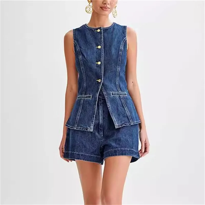 2024 Vintage Casual Denim Anzü – Denim Jacket Vintage Bewertung und Preis