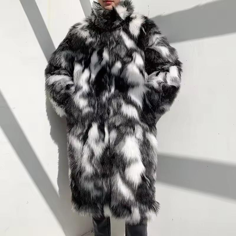 Winter Hip Hop Lange Faux Pelz – Men'S Fashion Korea Bewertung und Preis