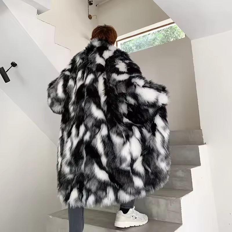 Winter Hip Hop Lange Faux Pelz – Men'S Fashion Korea Bewertung und Preis