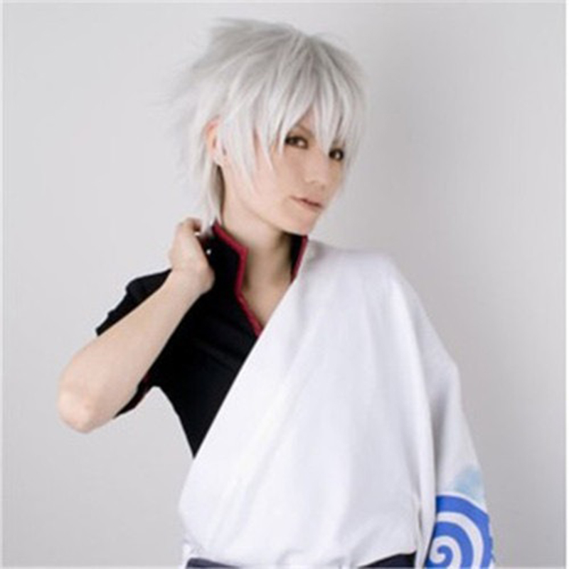 Anime Cosplay Perücke, weißes  – Men Fashion Hair Style Bewertung und Preis