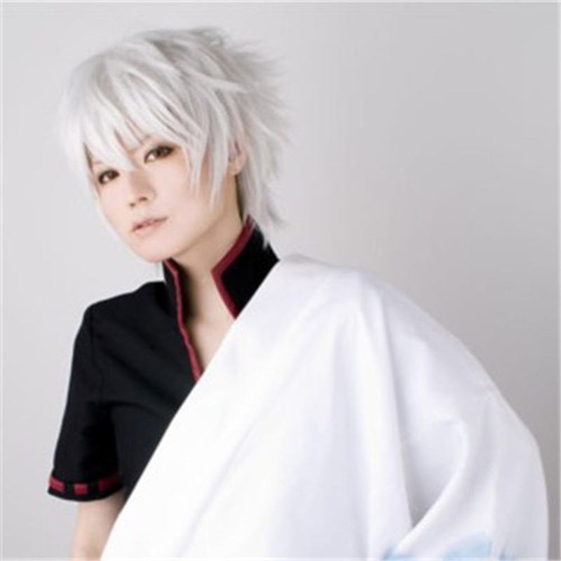 Anime Cosplay Perücke, weißes  – Men Fashion Hair Style Bewertung und Preis