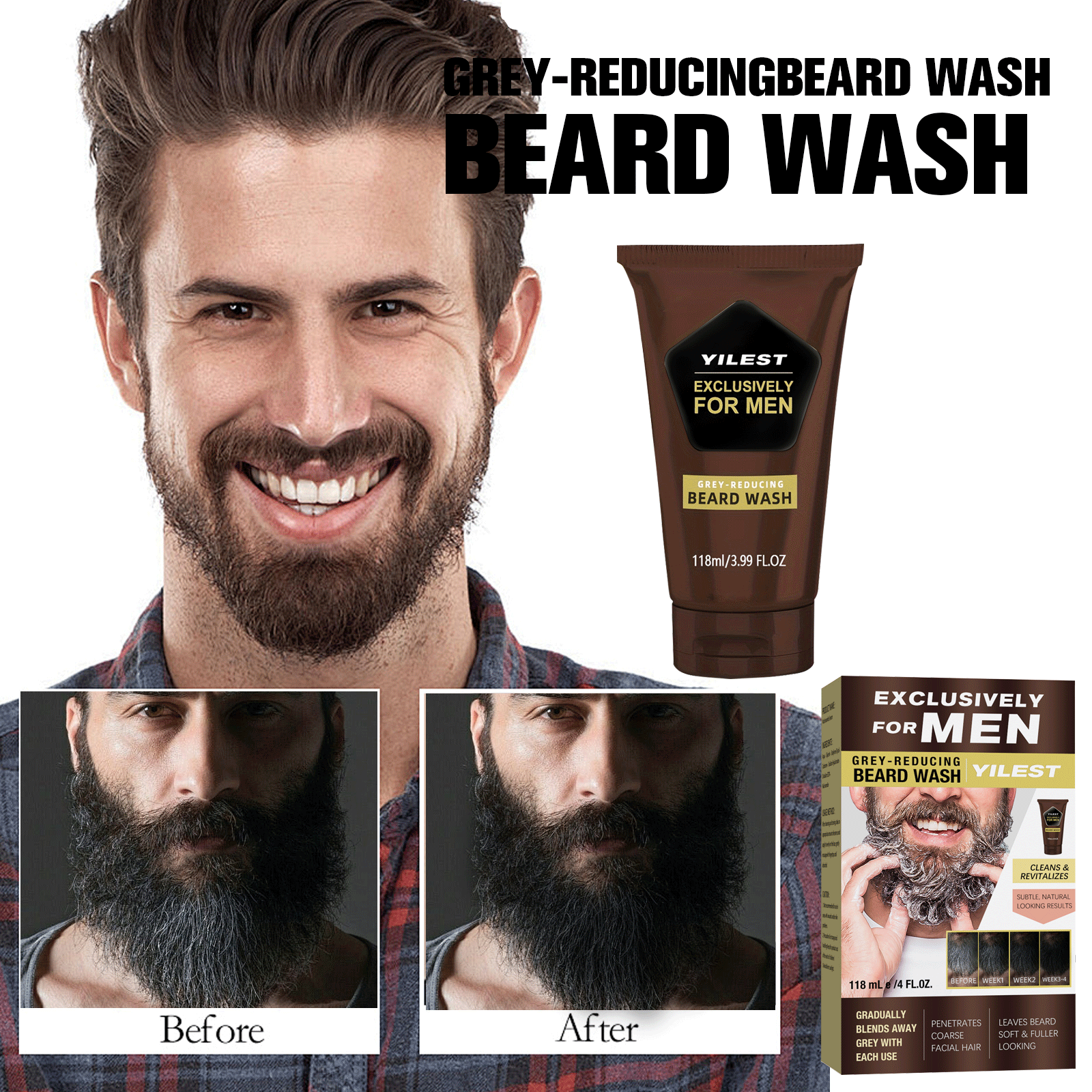 1–3 Stück Herren-Bart, schwarz – Men Fashion Hair Style Bewertung und Preis