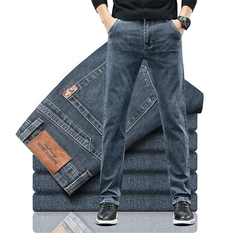 Herren Slim Jeans Herbst neue  – Men'S Fashion Grey Jeans Bewertung und Preis