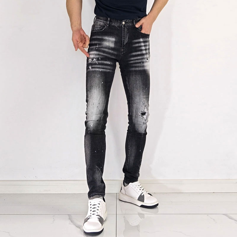 Herren High Street Hip Hop Gra – Men'S Fashion Grey Jeans Bewertung und Preis