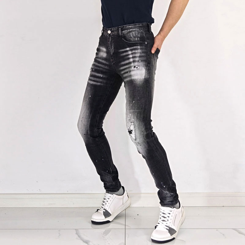 Herren High Street Hip Hop Gra – Men'S Fashion Grey Jeans Bewertung und Preis