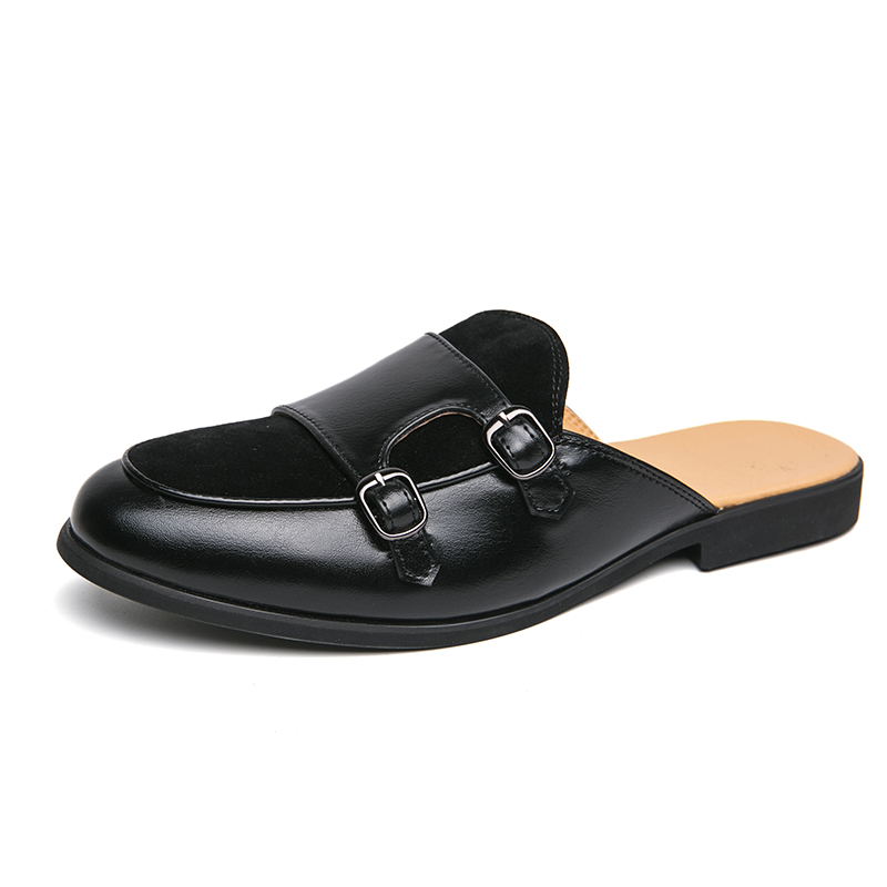 Modische schwarz-grüne Monkstr – Suede Loafers Men Bewertung und Preis