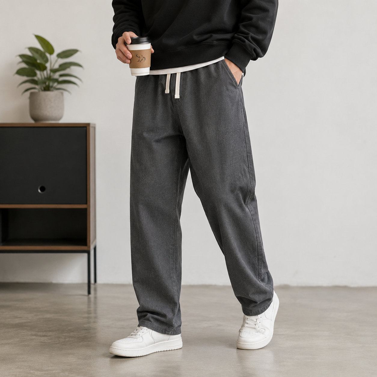 Herren Casual Baggy Jeans, Loo – Men'S Fashion Grey Jeans Bewertung und Preis