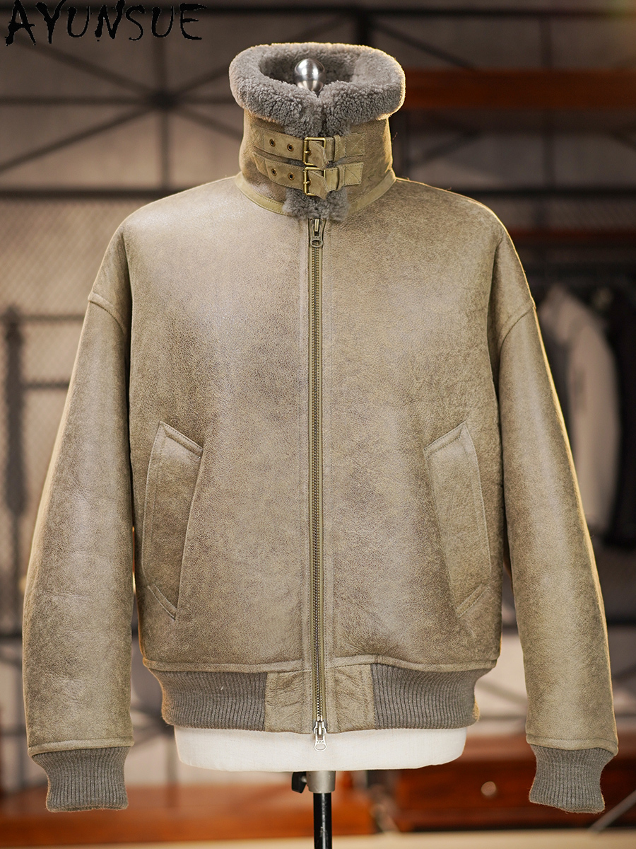 AYUNSUE High-end-Natürliche Pe – Men'S Fashion Zipper Jacket Bewertung und Preis