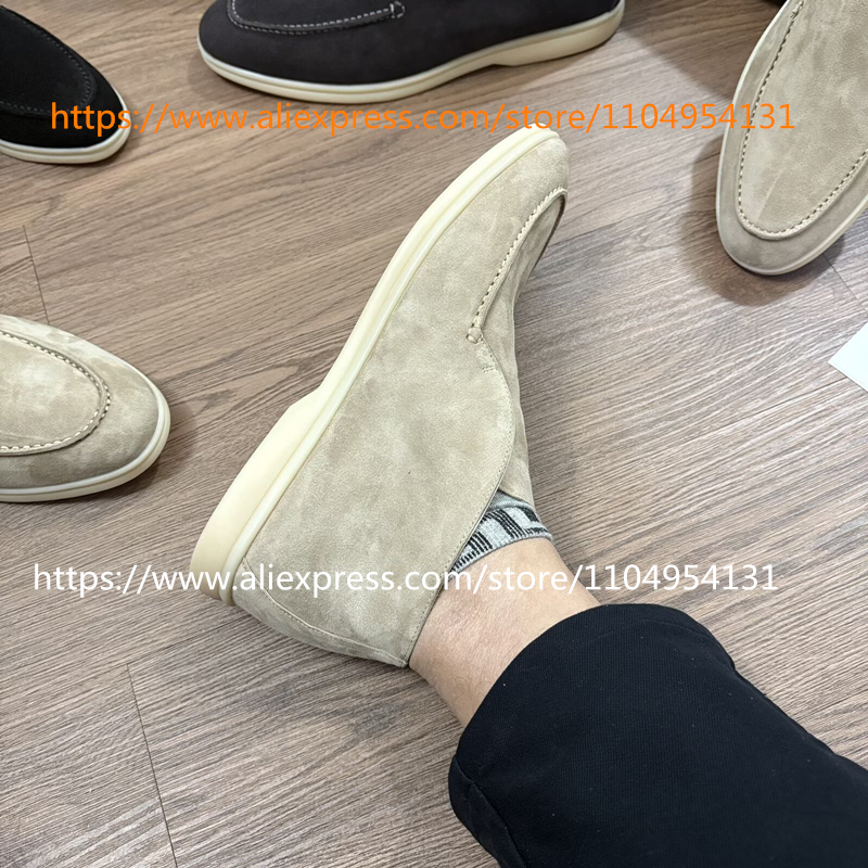 Aprikose schwarze Loafer Freiz – Suede Loafers Men Bewertung und Preis