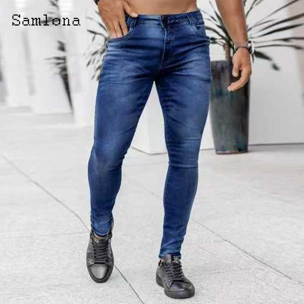 Samlona Jeans Herrenmode Skinn – Men'S Fashion Grey Jeans Bewertung und Preis