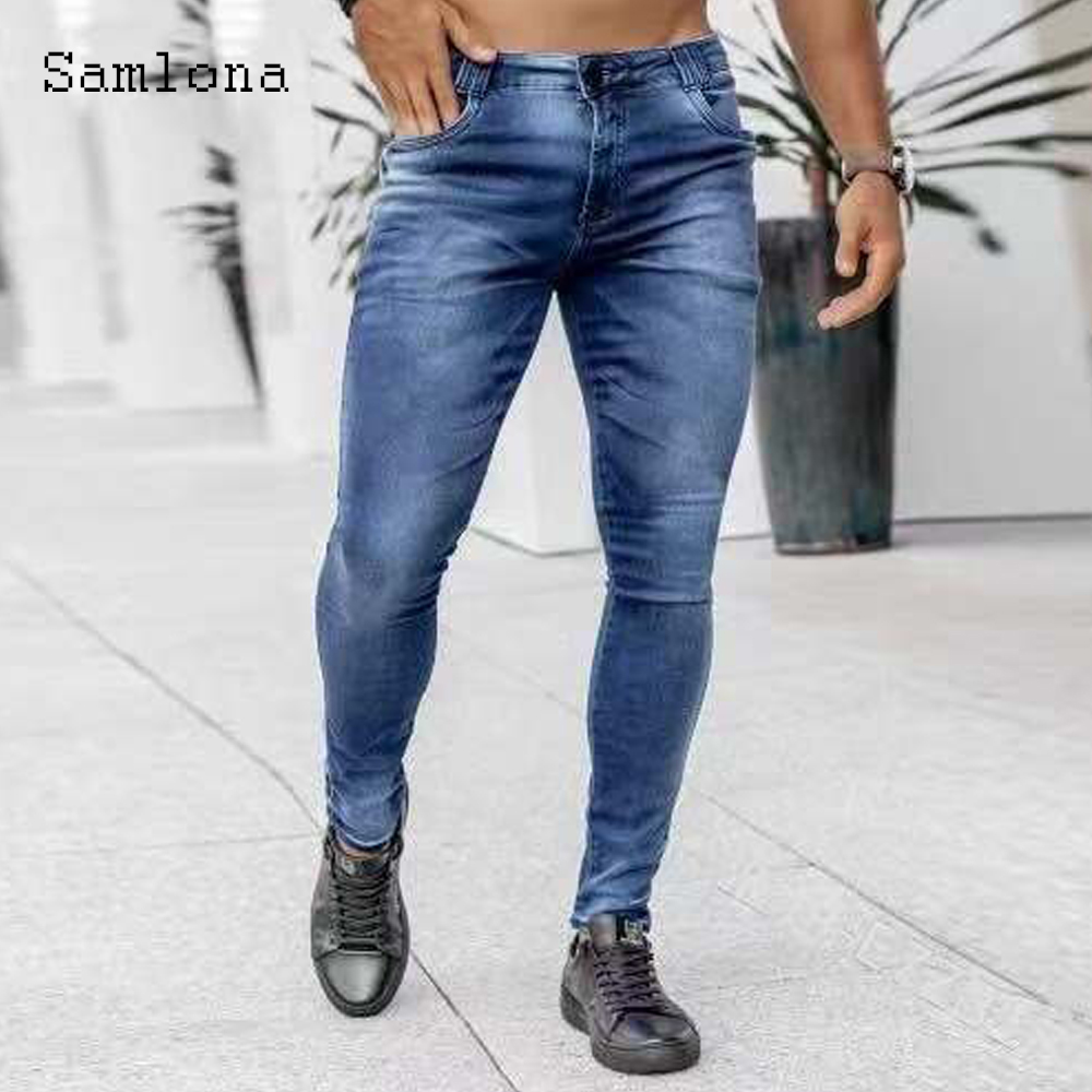 Samlona Jeans Herrenmode Skinn – Men'S Fashion Grey Jeans Bewertung und Preis