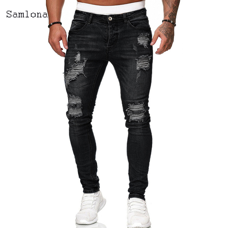 Samlona Jeans Herrenmode Skinn – Men'S Fashion Grey Jeans Bewertung und Preis