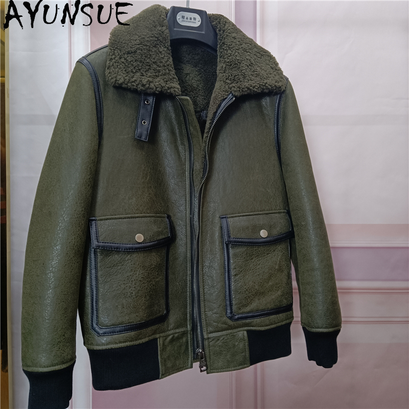 AYUNSUE Warme Natürliche Pelzm – Men'S Fashion Zipper Jacket Bewertung und Preis