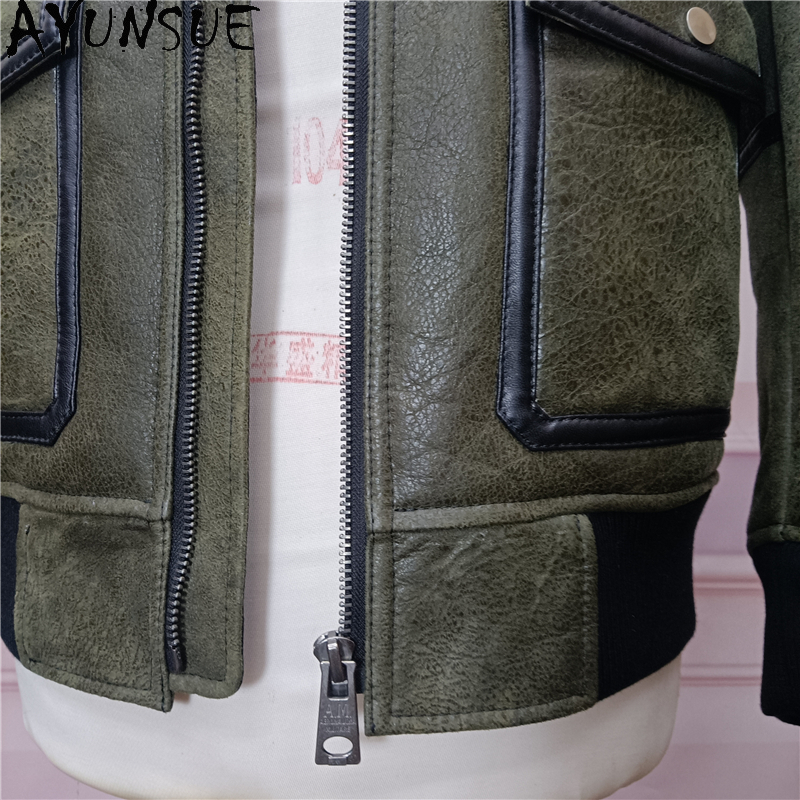 AYUNSUE Warme Natürliche Pelzm – Men'S Fashion Zipper Jacket Bewertung und Preis