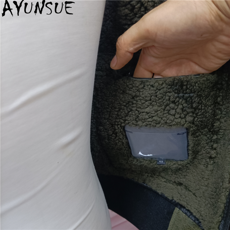 AYUNSUE Warme Natürliche Pelzm – Men'S Fashion Zipper Jacket Bewertung und Preis