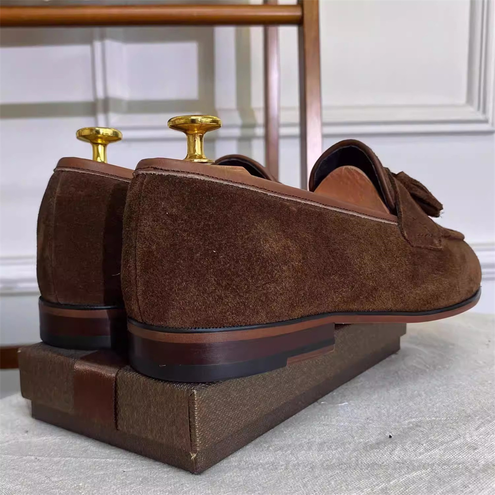 Braune Lederschuhe für Herren, – Suede Loafers Men Bewertung und Preis